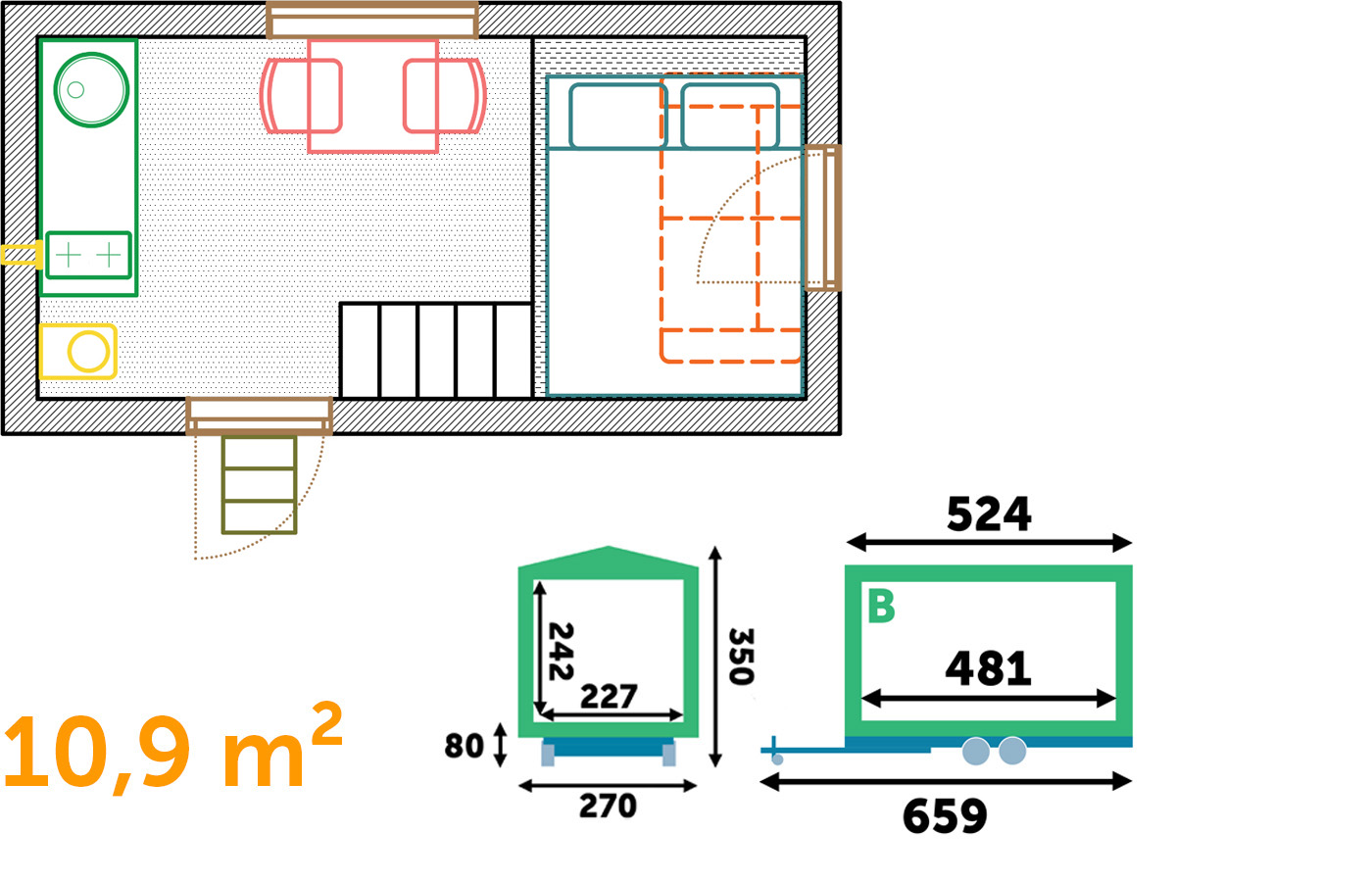 bivak plattegrond